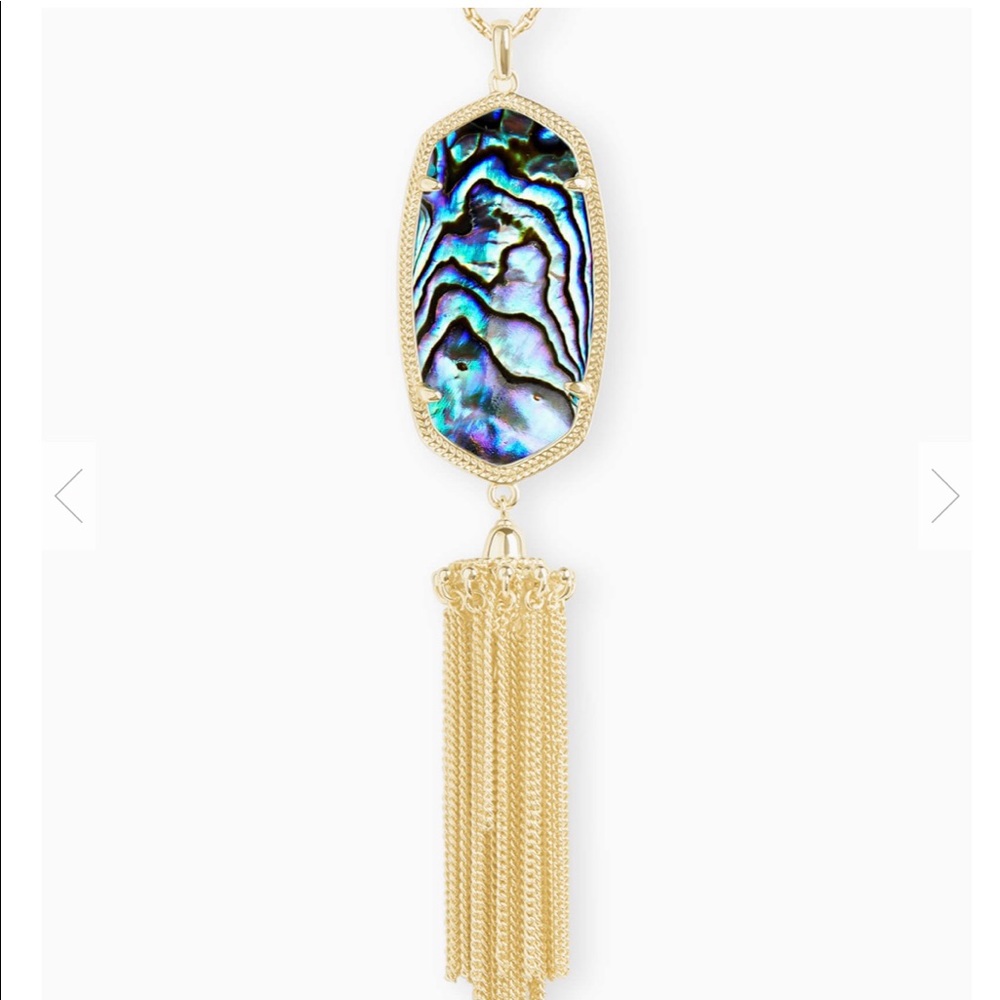Kendra Scott Rayne Necklace Gold and Abalone Shell